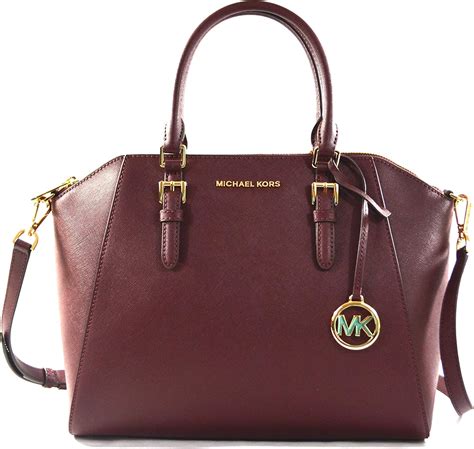 michael kors ciara tote handbag|Ciara Large Saffiano Leather Satchel .